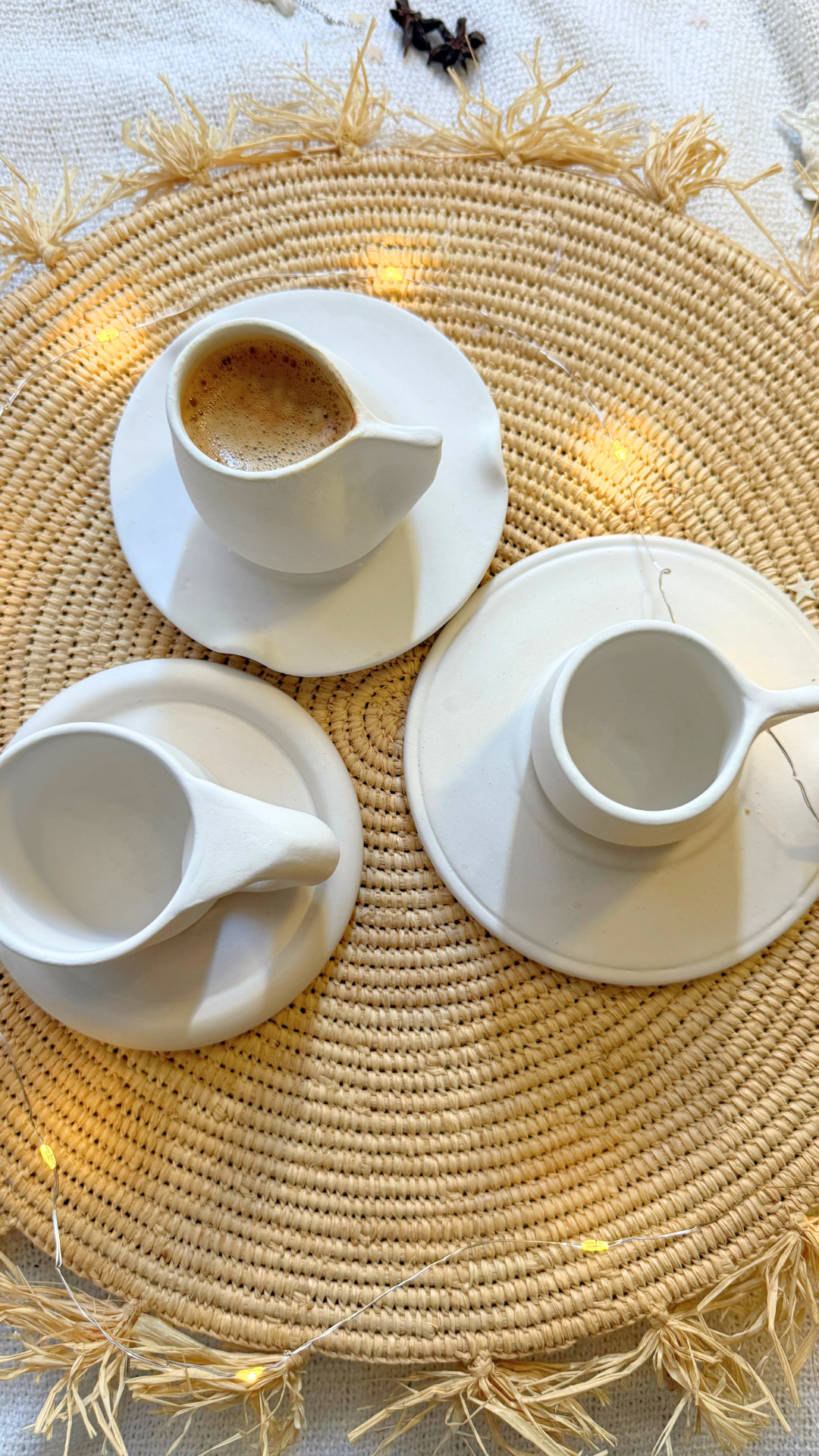 Trio coffee cups